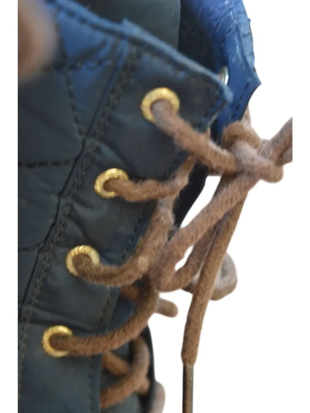 Sperry Top Sider Gosling Quilted Duck Boots Shoes Blue Water Resistant Women 7.5